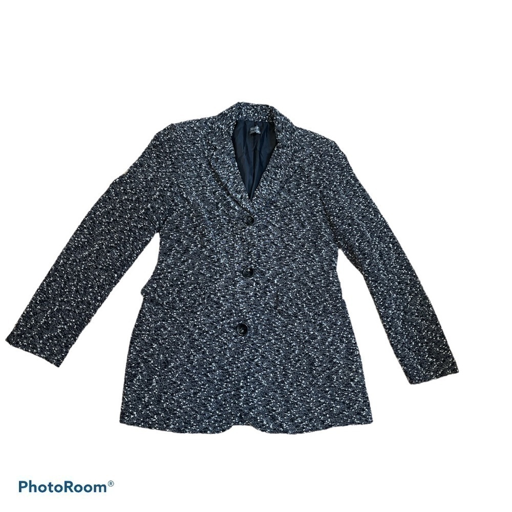Muse Black & White Marled Blazer Size 10